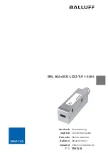 Предварительный просмотр 1 страницы Balluff BML SGA-AEZ1-LZZZ-TU11-S284 Condensed Manual