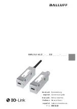 Balluff BML SL1-ALZ Series Condensed Manual предпросмотр