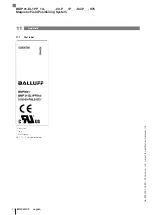 Предварительный просмотр 32 страницы Balluff BMP 01-EL1PP 1A Series User Manual