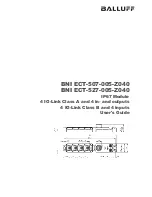 Balluff BNI ECT-507-005-Z040 User Manual предпросмотр