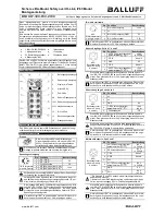 Balluff BNI IOF-329-P02-Z038 Installation Manual preview