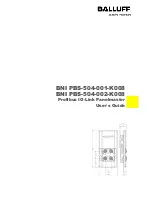 Balluff BNI PBS-504-002-K008 User Manual preview