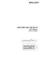 Balluff BNI PNT-502-102-Z015 User Manual preview