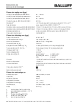 Preview for 23 page of Balluff BOD 26K-LB06-S92-C Mounting And Operating Instructions