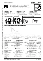 Balluff BOD 6K-RA01 Series Quick Start Manual предпросмотр