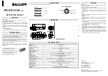 Предварительный просмотр 2 страницы Balluff BOS 18K 1GA Series Instruction Manual