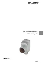 Preview for 107 page of Balluff BOS R080K-UIM-RE10 Series Manual