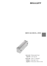 Balluff BSI R11A0-XB-CX S75G Series User Manual preview