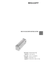 Preview for 1 page of Balluff BSI R11A0-XXR-CXP360-S75G User Manual