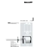 Preview for 3 page of Balluff BTL5-A1 M T S 32 Series User Manual