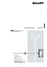 Preview for 11 page of Balluff BTL5-A11 series Technical Description, User'S Manual