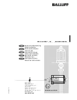 Balluff BTL5-G1 Series User Manual предпросмотр