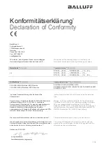 Preview for 2 page of Balluff BTL5-S1 M B-DEXA/B K Series User Manual