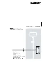 Preview for 15 page of Balluff BTL5-S1-M/U-K-SR32/K Series Technical Description, User'S Manual