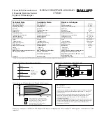 Preview for 1 page of Balluff BUS M12E0-PPXCR-020-S04G Technical Data