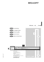 Предварительный просмотр 1 страницы Balluff DeviceNet BTL5-D1-M-P-S93 Series Condensed Manual