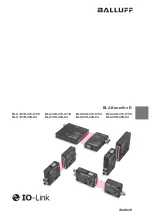 Preview for 3 page of Balluff IO-Link BLA D Series User Manual