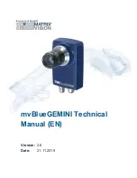 Предварительный просмотр 1 страницы Balluff MATRIX VISION mvBlueGEMINI Technical Manual