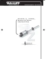 Предварительный просмотр 1 страницы Balluff Micropulse BTL5-A series User Manual