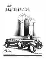 Preview for 1 page of Bally Continental Manual