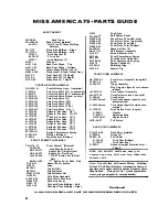 Preview for 49 page of Bally MISS AMERICA Service Manual And Parts List