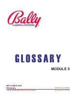 Preview for 255 page of Bally ProSlot 6000 Setup And Operation