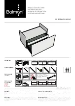 Preview for 1 page of Balmani CUBO basin cabinet Installation Manual