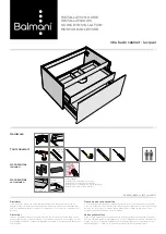 Предварительный просмотр 1 страницы Balmani Idra Basin Cabinet Installation Manual