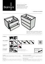 Preview for 1 page of Balmani Lucida basin cabinet Installation Manual