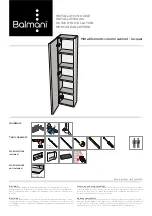 Balmani Mitra Elements column cabinet - lacquer Installation Manual preview