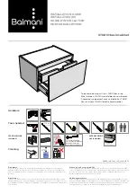 Balmani STUDIO basin cabinet Installation Manual preview