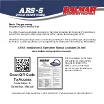 Предварительный просмотр 2 страницы Balmar ARS-5 Quick Start Manual