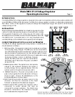 Preview for 1 page of Balmar BRS-2T-24 Operating Instructions