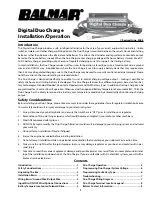 Предварительный просмотр 1 страницы Balmar Digital Duo Charge Installation & Operation Manual