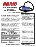 Preview for 1 page of Balmar Max Charge MC-614-H Installation And Operation Manual