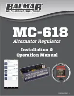 Preview for 1 page of Balmar Max Charge MC-618 Installation & Operation Manual