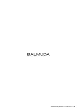 Preview for 40 page of BALMUDA 3100 EGF EU Instruction Manual