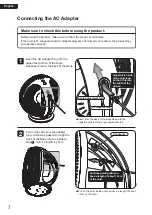 Preview for 8 page of BALMUDA GreenFan Cirq EGF-3300 Series Instruction Manual