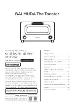 BALMUDA K11E-BK Instruction Manual preview