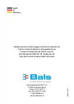 Preview for 16 page of Bals INNOLINQ QUICK-CONNECT Installation Manual