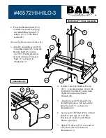 Preview for 4 page of Balt 46572 HI-HILO-3 Assembly Instructions Manual