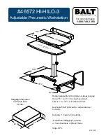 Preview for 7 page of Balt 46572 HI-HILO-3 Assembly Instructions Manual