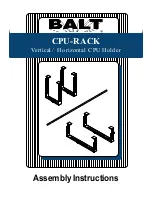 Preview for 1 page of Balt CPU-RACK Quick Start Manual