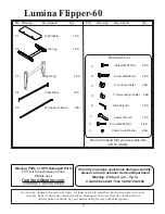 Preview for 2 page of Balt Lumina Flipper-48HR Assembly Instructions Manual