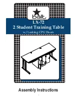 Preview for 1 page of Balt LX-72 Assembly Instructions Manual