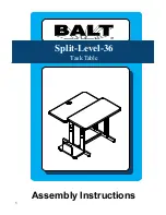 Balt Split-Level-36 Assembly Instructions Manual preview