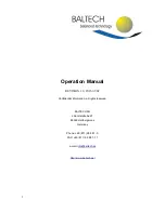 Baltech ACCESS100 Operation Manual preview