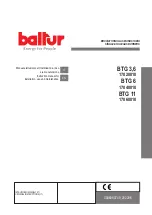 baltur 17020010 Instruction Manual For Installation, Use And Maintenance preview