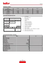 Preview for 9 page of baltur 17020010 Instruction Manual For Installation, Use And Maintenance