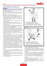 Preview for 16 page of baltur 17020010 Instruction Manual For Installation, Use And Maintenance